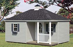 Hip style shed